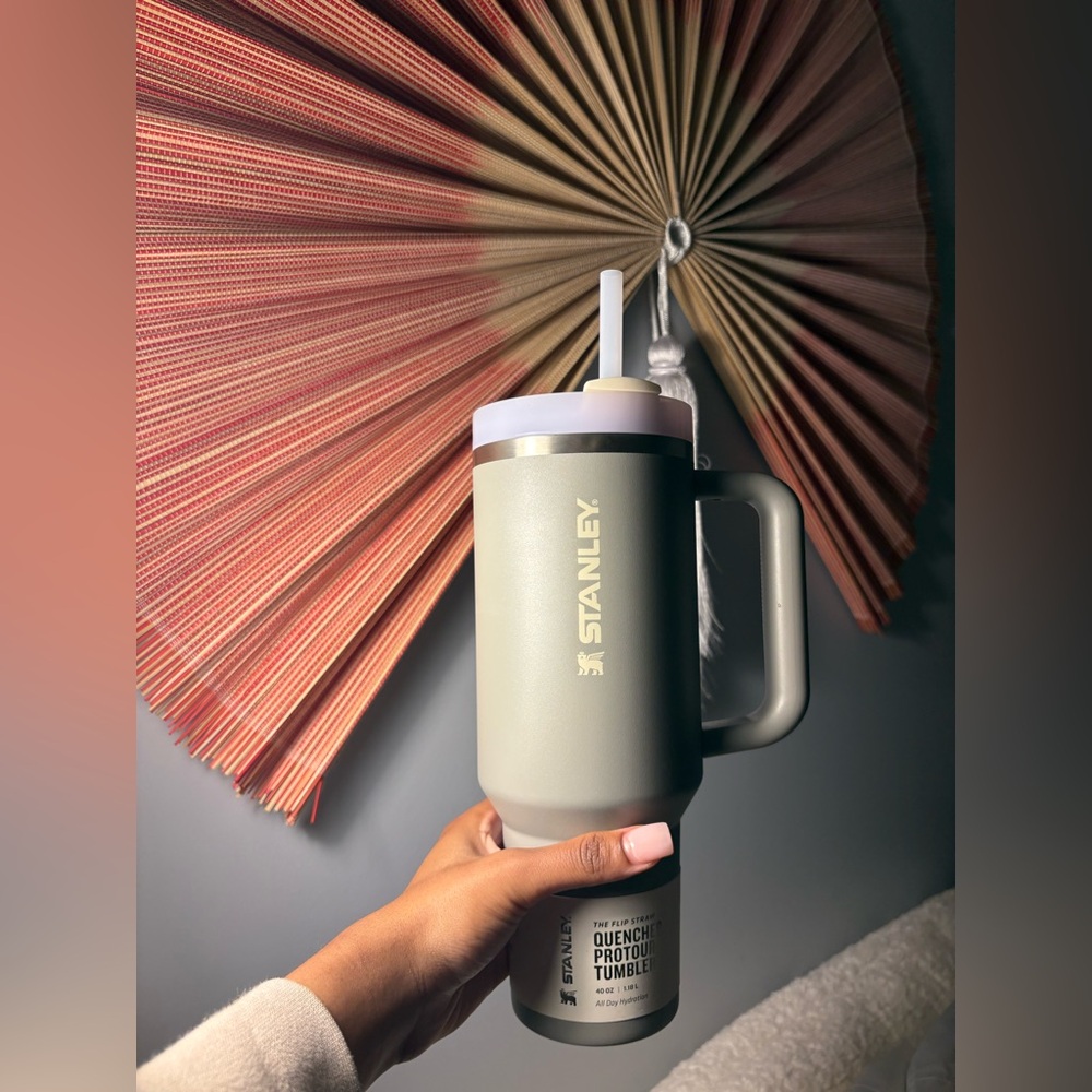 Stanley Gray Tumbler with Straw (Brand New)